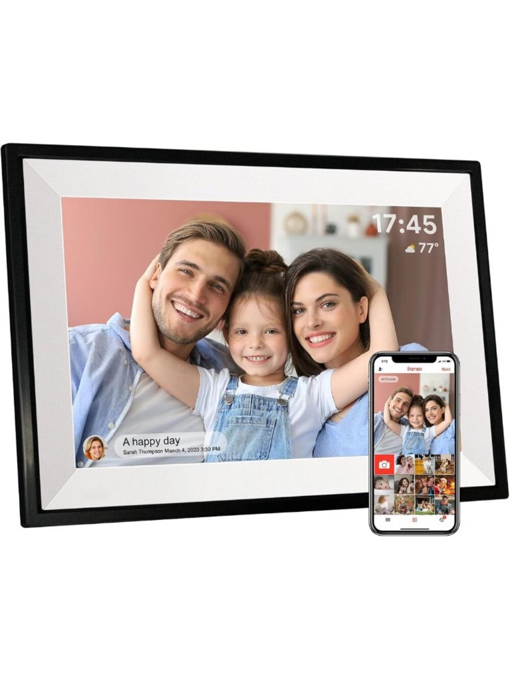 WiFi Digital Picture Frame 10.1" - Perfect Gift for Mom, Family Memories Display